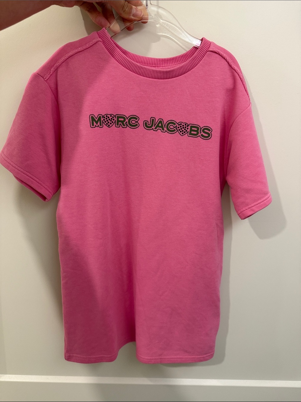 Marc Jacobs Bright Pink Logo Tee for Kids